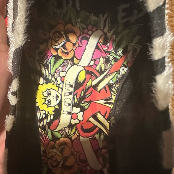Ed Hardy Zebra Print Flat Shoes - Picture 6 of 7